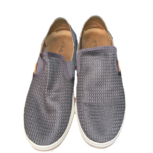 OluKai Pehuea Slip-On Gray Mesh Shoes Women's Size US 8.5 - Picture 2 of 4